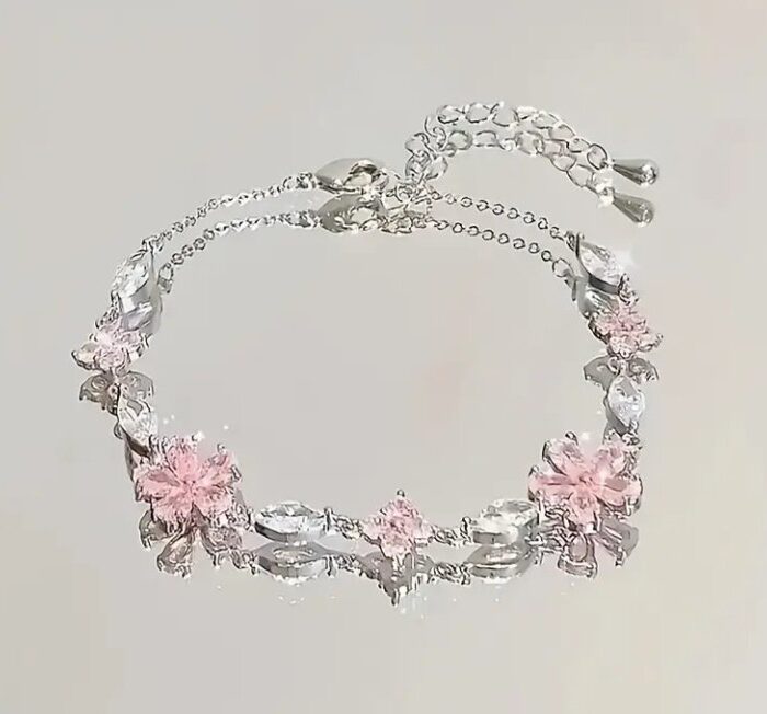 Zirconia Flower Bracelet