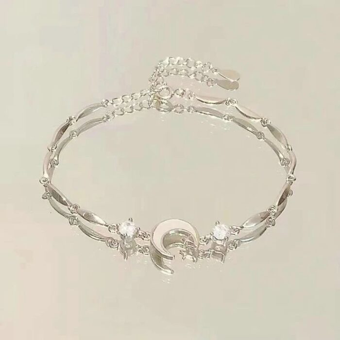 Zirconia Moon Bracelet