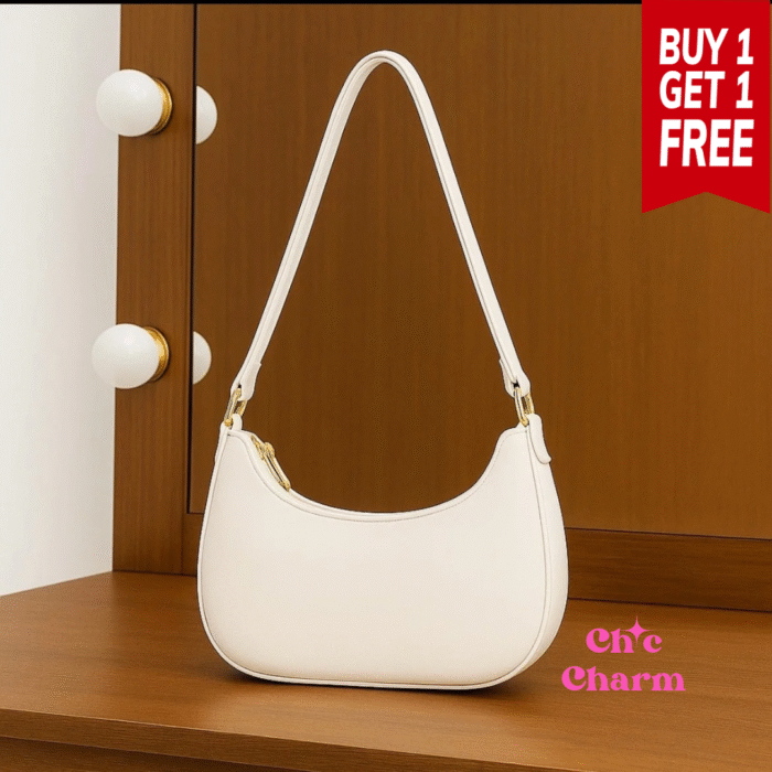 Chic Shoulder Bag - White