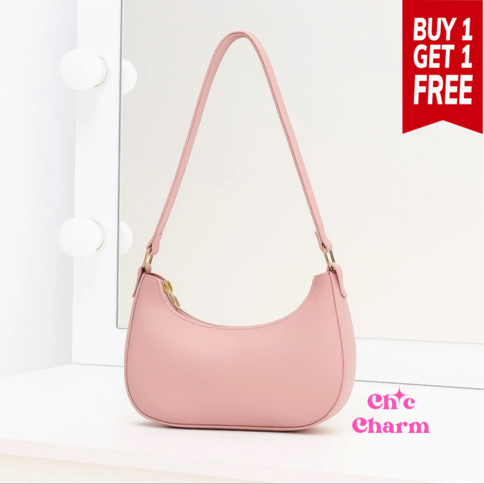 Chic Shoulder Bag - Pink